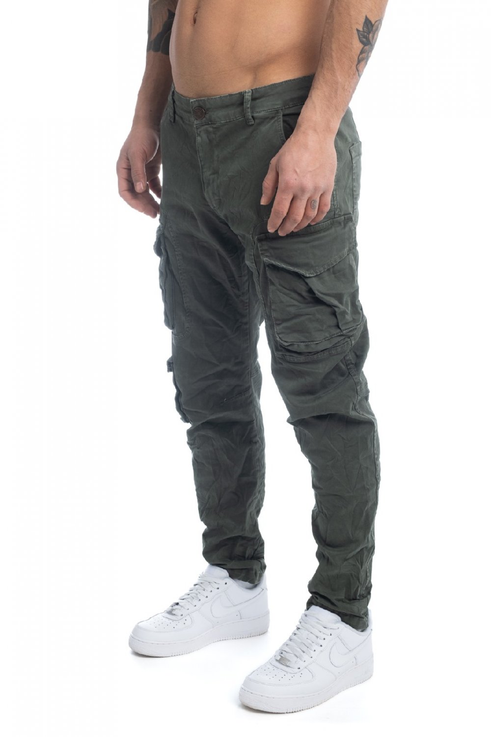 PANTALONE VERDE ARMY UOMO WHY NOT BRAND FOR2 - Choose Fashion Store