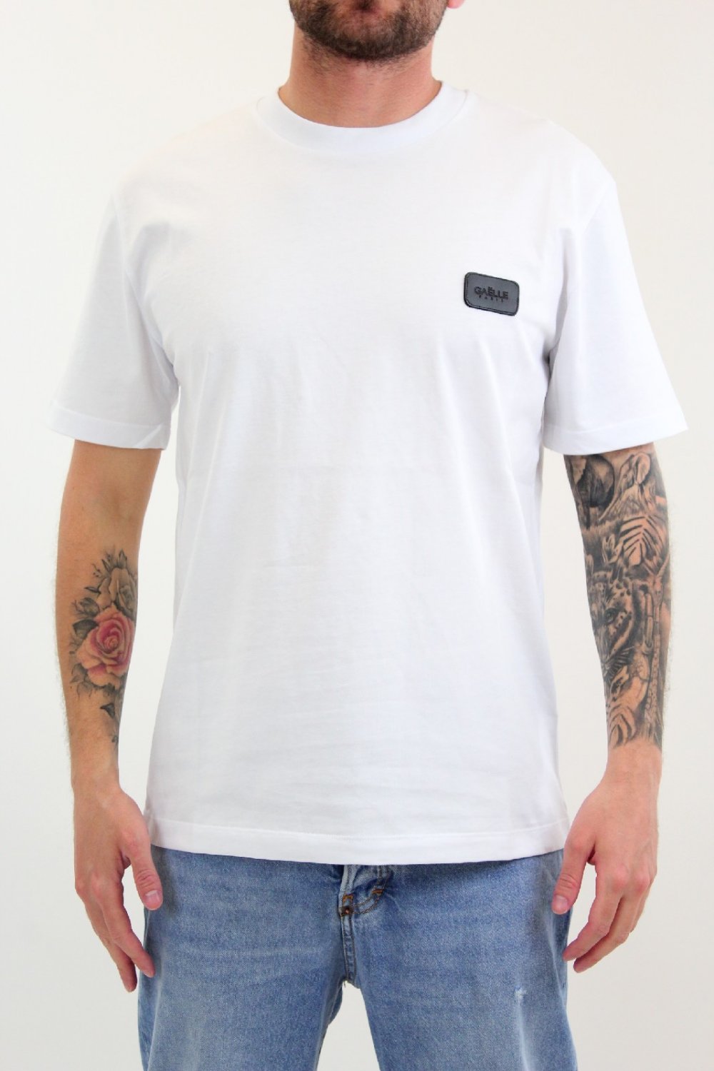 T-SHIRT BIANCA UOMO GAELLE PARIS GBU01252 Choose Fashion Store