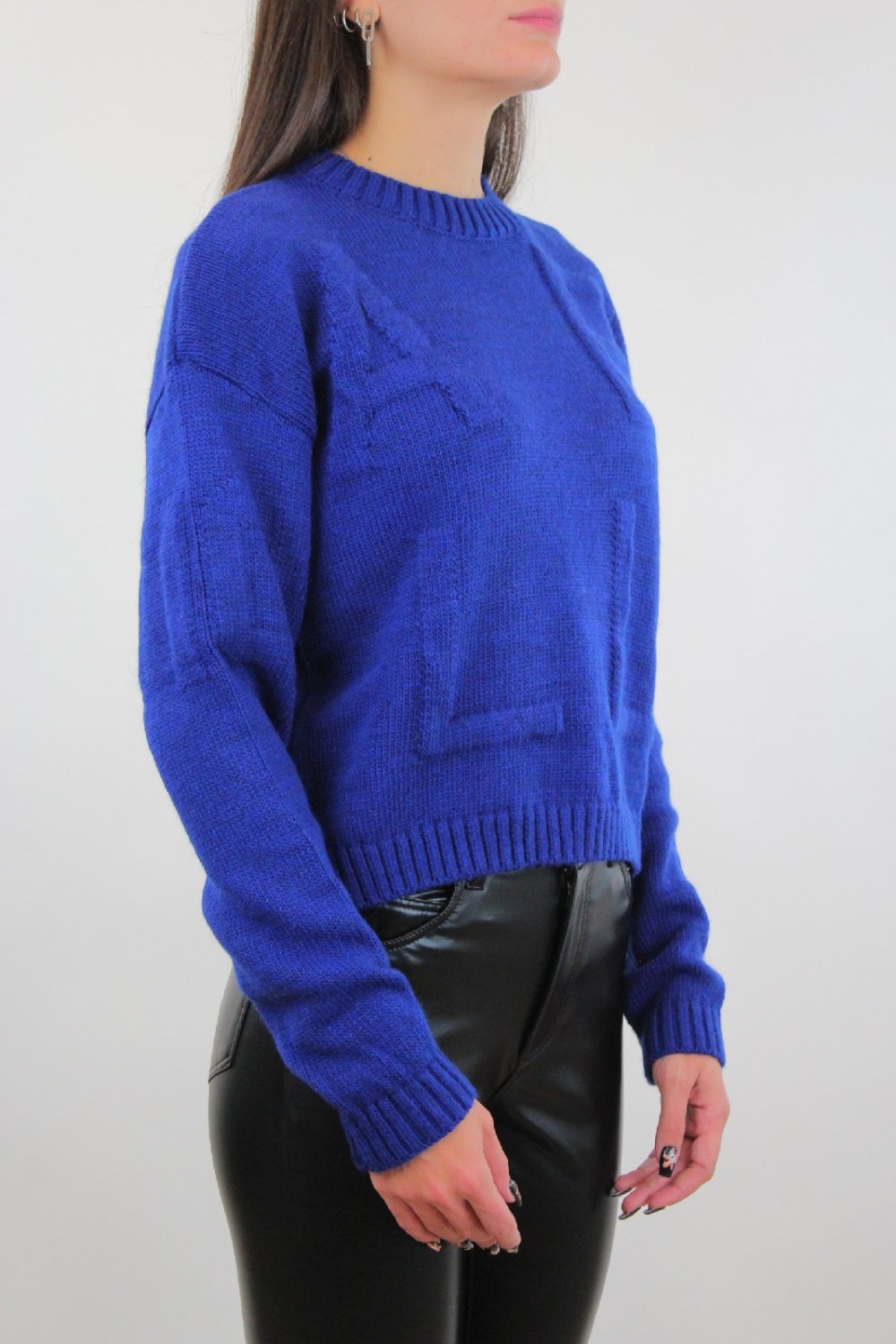 Maglione Scollo Maglione Fucsia Subdued Subdued Maglione