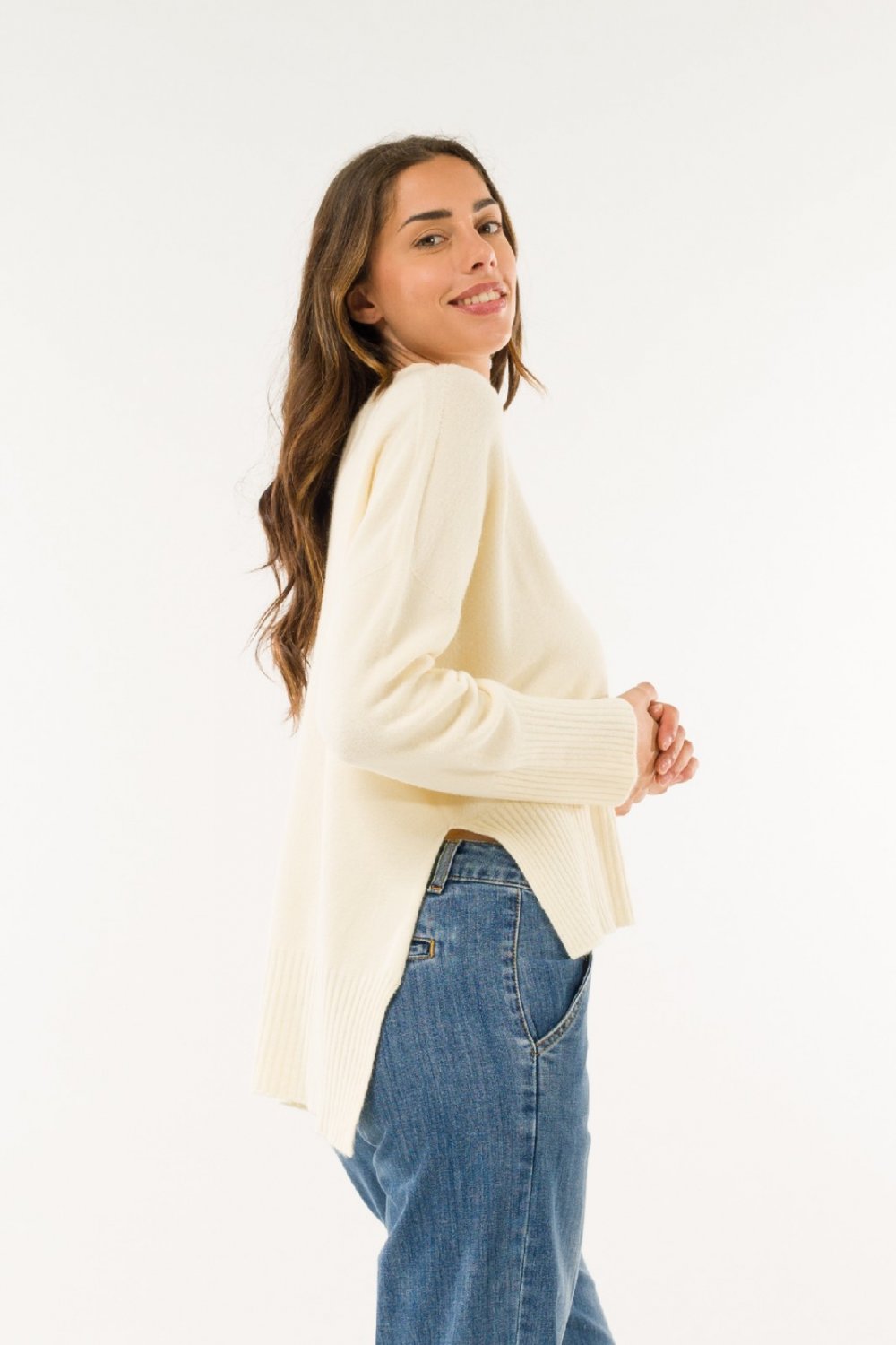 GIROCOLLO OVER SPACCHI LATERALI DONNA KONTATTO 3M0145 Choose