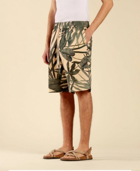 BERMUDA IN FELPA CON STAMPA UOMO COMME DES FUCKDOWN CDFU1457SBE1