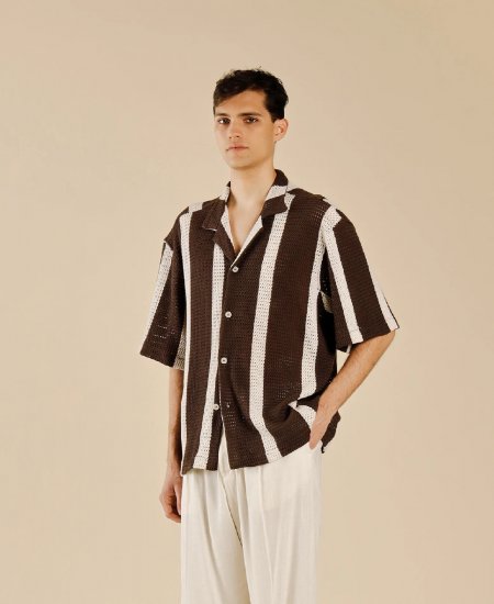 CAMICIA LINO NERO UOMO I'M BRIAN CA2114