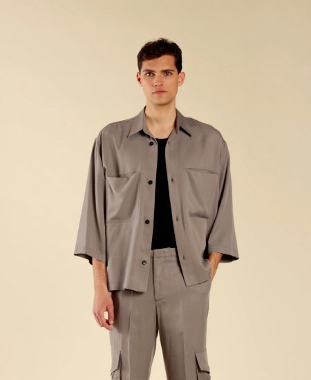 CAMICIA COLLO GIACCA MANICA LUNGA  UOMO I'M BRIAN CA3303