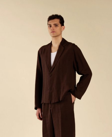 CAMICIA COREANA CELESTE UOMO MARKUP MK13002