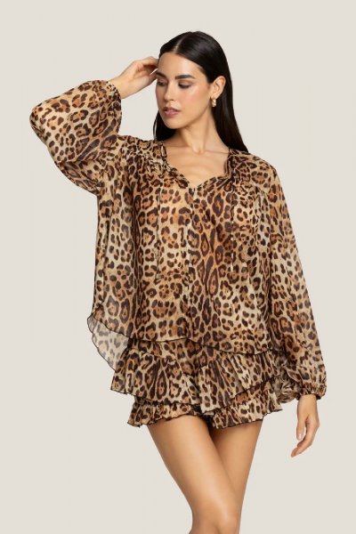 CAMICIA SPALMATA BIANCO DONNA IMPERIAL CJF4FEL