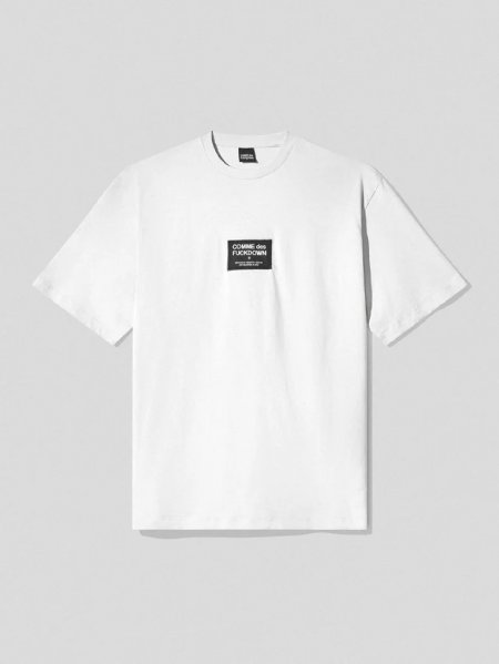 T-SHIRT NERO-GERANIO UOMO COMME DES FUCKDOWN CFABM00091