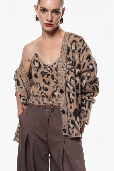 CARDIGAN IN MAGLIERI A CON RICAMO LATO CUORE DONNA GAELLE PARIS GAABW07148
