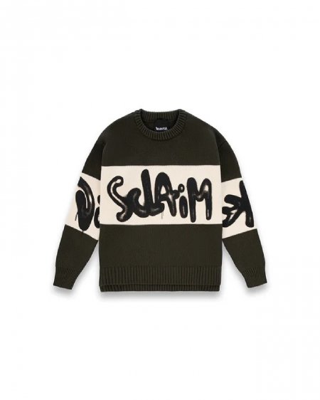 MAGLIA PIPISTRELLO JACQUARD OVER UOMO GAELLE PARIS GAABM01488