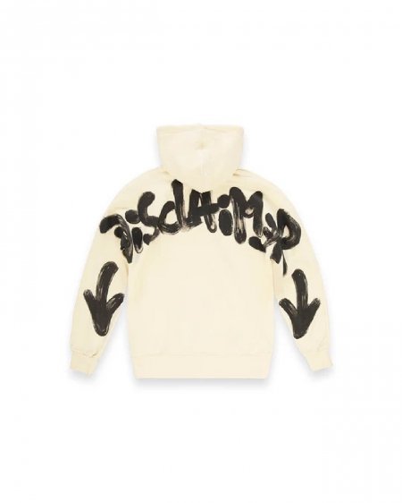 FELPA CAPPUCCIO CON STAMPA SUL DAVANTI UOMO COMME DES FUCKDOWN CFABM01800