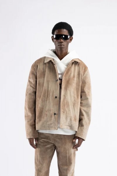 BOMBER CON ZIP ARROTONDATA SU TASCHE ANTERIORI, PATCH E RICAMI UOMO COMME DES FUCKDOWN CFABM01702