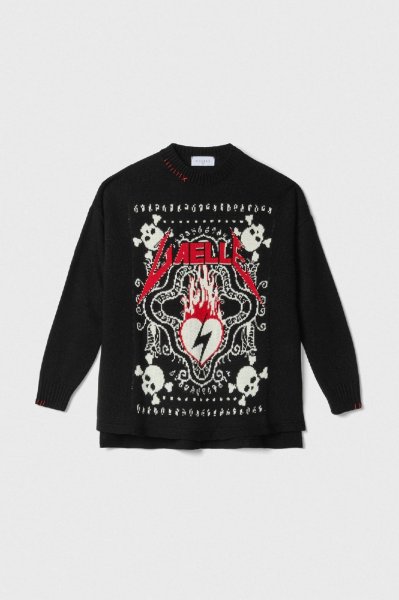 PULLOVER PARICOLLO IN MAGLIERIA CON RICAMO LOGO DONNA GAELLE PARIS GAABW07115