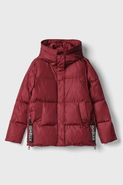 PIUMINO MANICA LUNGA CON CAPPUCCIO CON INSERTI IN MAGLIERIA DONNA GAELLE PARIS GAABW06511