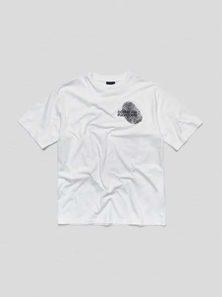 T-SHIRT IN JERSEY CON STAMPA SUL DAVANTI E RETRO UOMO COMME DES FUCKDOWN CFABM01797