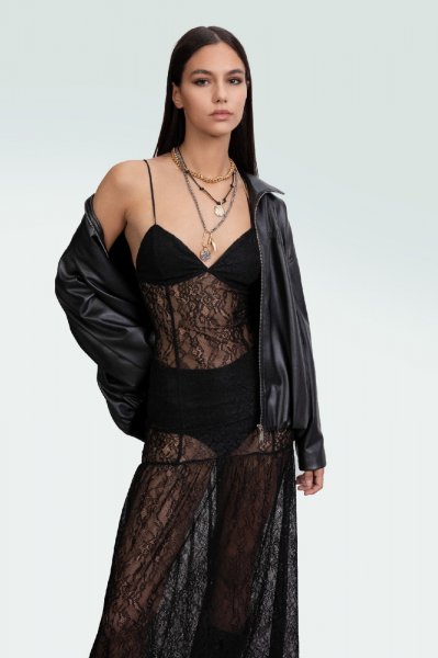 ABITO NERO DONNA KONTATTO 3M7682