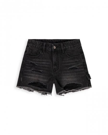 SHORT IN DENIM CON MORSETTO LOGATO SUL RETRO TASCA DONNA GAELLE PARIS GAABW09535