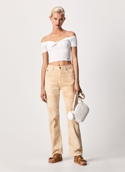 T-SHIRT GIROCOLLO MANICA CORTA CON RICAMO DONNA GAELLE PARIS GAABW07837