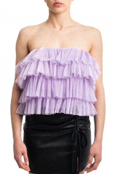 TOP TULLE FASCIA DONNA KONTATTO B4515