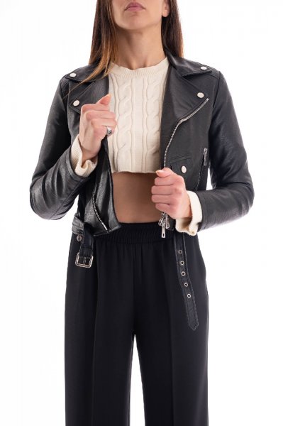 CAPPOTTO NERO DONNA KONTATTO NO7017
