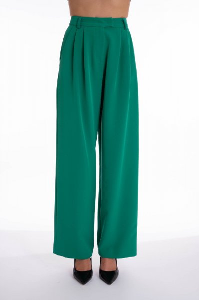 PANTALONE PUNTO PIZZO LINO OLIVA DONNA AKEP PTKD01050