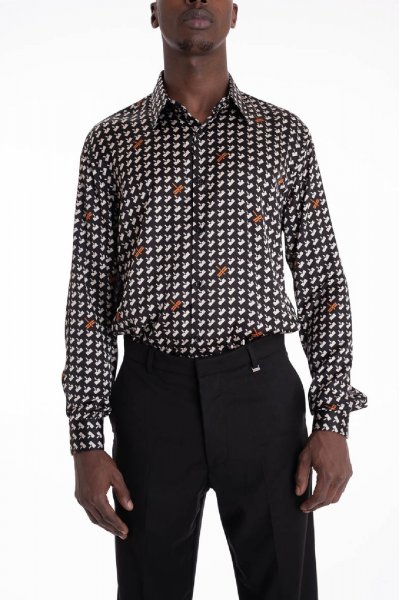 CAMICIA PANNA/ROSSO UOMO BERNA BER220326