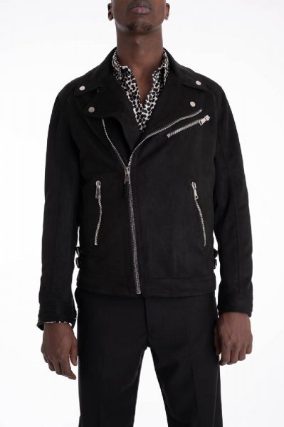 BOMBER BICOLORE MANICHE IN ECOPELLE NOCCIOLA UOMO COMME DES FUCKDOWN CDFU2468