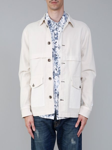 BOMBER NYLON CON RICAMO E STAMPA VERDE UOMO COMME DES FUCKDOWN CDFU2080