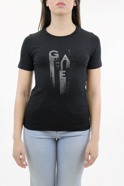 CANOTTA NERA DONNA DISCLAIMER 22EDS51717