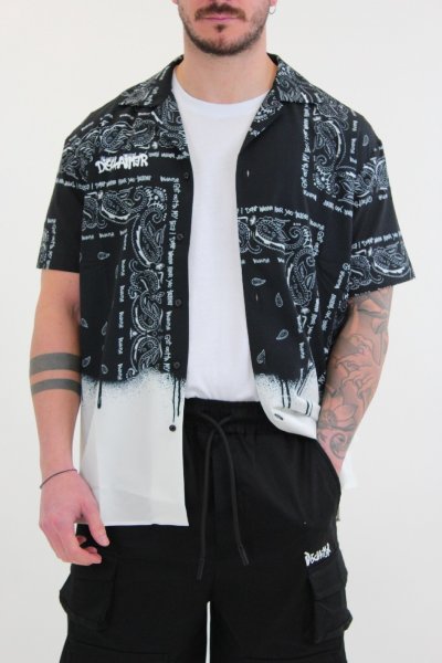 CAMICIA COREANA NERO UOMO MARKUP MK13002