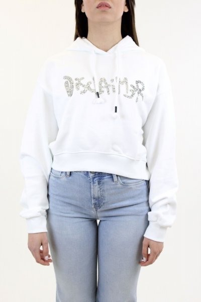 FELPA CAPPUCCIO CON STAMPA E RICAMO DONNA COMME DES FUCKDOWN CDFD2068