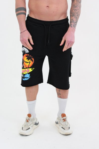 BERMUDA FELPA GRIGIO FANGO UOMO COMME DES FUCKDOWN CDFU2206