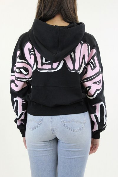 FELPA CAPPUCCIO CON STAMPA E RICAMO DONNA COMME DES FUCKDOWN CDFD2068