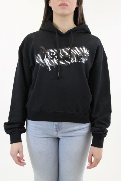 FELPA CAPPUCCIO CON STAMPA E RICAMO DONNA COMME DES FUCKDOWN CDFD2068