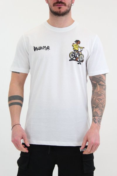 T-SHIRT IN JERSEY NERA UOMO DISCLAIMER 23IDS53793