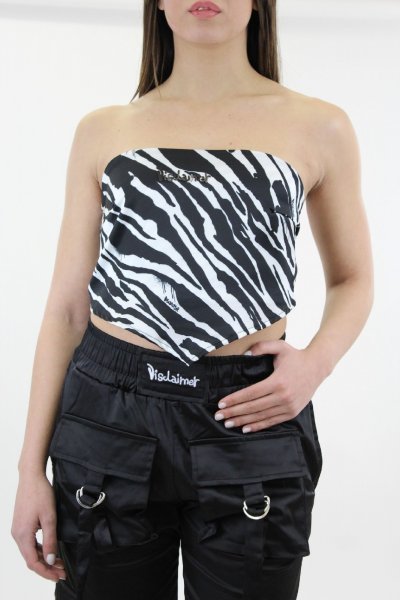 CAMICIA BUSTIER VERDE MILITARE DONNA KONTATTO BO122