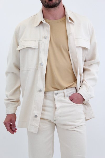 CAMICIA COTONE VERDE ACQUA UOMO COMME DES FUCKDOWN CDFU2346