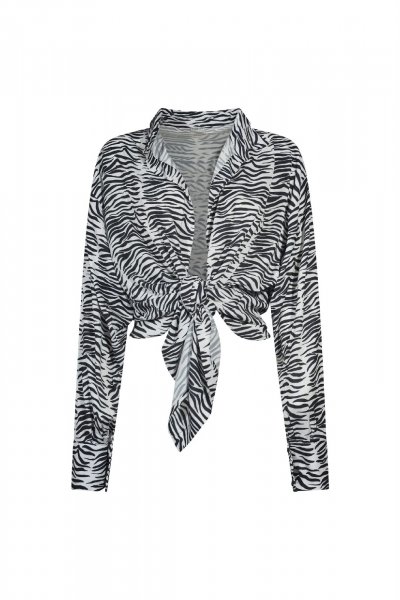 BLUSA RASO LOGO STRASS NERO DONNA GAELLE PARIS GBDP16030