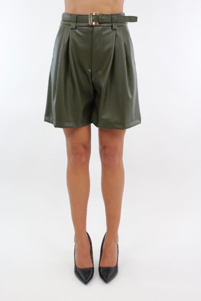 BERMUDA IN ECOPELLE NERI DONNA IMPERIAL D366GGJC