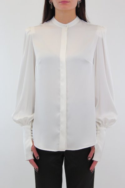 BLUSA MANICHE AMPIE BIANCA DONNA AKEP CMKD01131