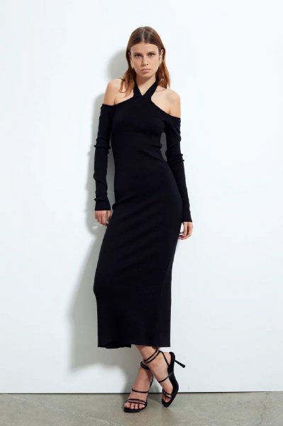 ABITO NERO DONNA GLAMOROUS CK7134