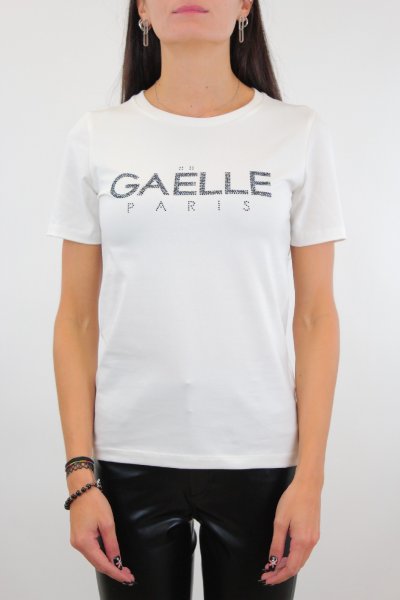 T-SHIRT NERA DONNA DISCLAIMER 23IDS54146