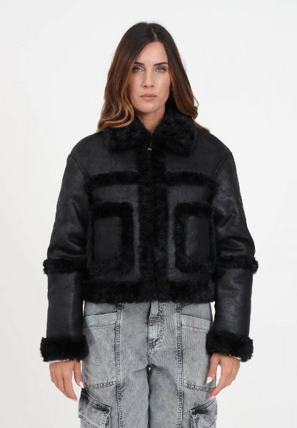 BOMBER IN MAGLIA JACQUARD PATTERN SOLE MULTICOLOR DONNA AKEP GBKD01047