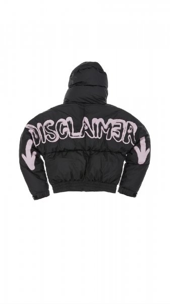 BOMBER CORTO NERO DONNA DISCLAIMER 23IDS54052
