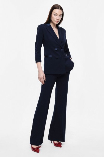 PANTALONE PIZZO NERO DONNA IMPERIAL P3T1DRT